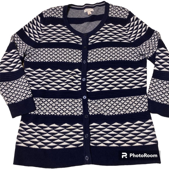 Merona Soft Sweater XL Womens Wear Button Up or Like a Cardigan Sweater - Picture 4 of 10